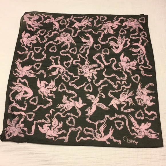 Diane Von Furstenberg Accessories - DVF “Fight for Love” Cherub Square Scarf